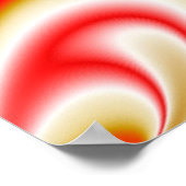 Liefde en Goud Abstract 3D Rainbowart Poster (Hoek)