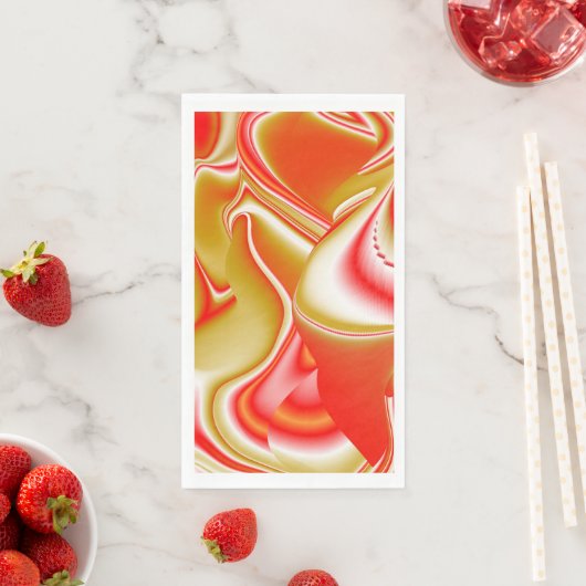 Liefde en Goud Abstract 3D Rainbowart Servet (Insitu)