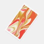 Liefde en Goud Abstract 3D Rainbowart Servet (Hoek)