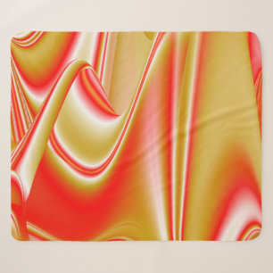 Liefde en Goud Abstract 3D Rainbowart Sherpa Deken