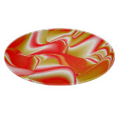 Liefde en Goud Abstract 3D Rainbowart Snijplank (Hoek)