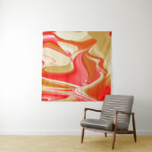 Liefde en Goud Abstract 3D Rainbowart Wandkleed (In situ)