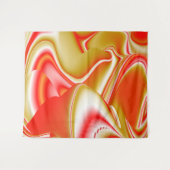 Liefde en Goud Abstract 3D Rainbowart Wandkleed (Voorkant (horizontaal))