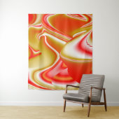 Liefde en Goud Abstract 3D Rainbowart Wandkleed (In situ)