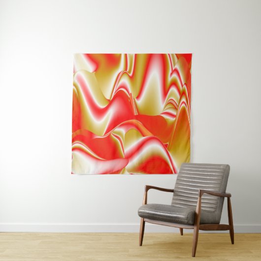 Liefde en Goud Abstract 3D Rainbowart Wandkleed (In Situ (horizontaal))