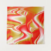 Liefde en Goud Abstract 3D Rainbowart Wandkleed (Voorkant)