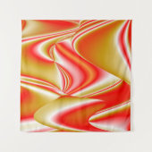 Liefde en Goud Abstract 3D Rainbowart Wandkleed (Voorkant)