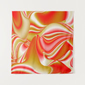 Liefde en Goud Abstract 3D Rainbowart Wandkleed (Voorkant (horizontaal))