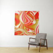 Liefde en Goud Abstract 3D Rainbowart Wandkleed (In situ)