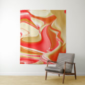 Liefde en Goud Abstract 3D Rainbowart Wandkleed (In situ)