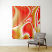 Liefde en Goud Abstract 3D Rainbowart Wandkleed (In situ)