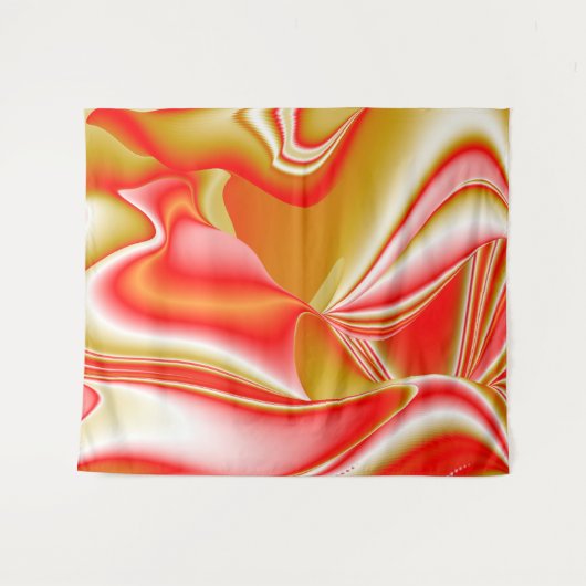 Liefde en Goud Abstract 3D Rainbowart Wandkleed (Voorkant (horizontaal))