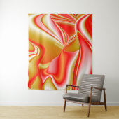 Liefde en Goud Abstract 3D Rainbowart Wandkleed (In situ)