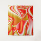 Liefde en Goud Abstract 3D Rainbowart Wandkleed (Voorkant)