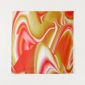 Liefde en Goud Abstract 3D Rainbowart Wandkleed (Voorkant (horizontaal))