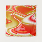 Liefde en Goud Abstract 3D Rainbowart Wandkleed (Voorkant)