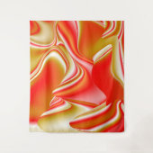 Liefde en Goud Abstract 3D Rainbowart Wandkleed (Voorkant)