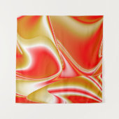 Liefde en Goud Abstract 3D Rainbowart Wandkleed (Voorkant (horizontaal))