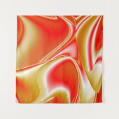 Liefde en Goud Abstract 3D Rainbowart Wandkleed (Voorkant)