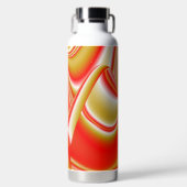 Liefde en Goud Abstract 3D Rainbowart Waterfles (Voorkant)