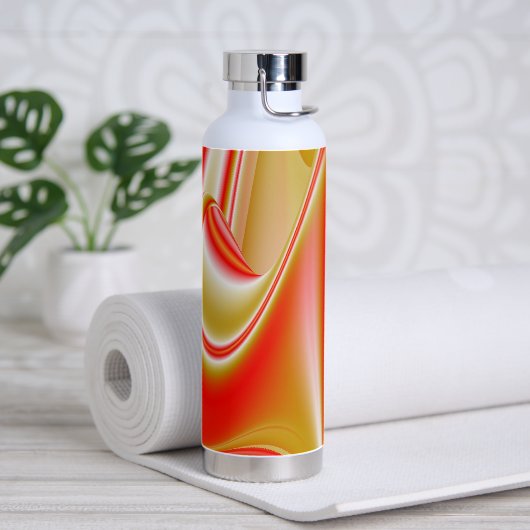 Liefde en Goud Abstract 3D Rainbowart Waterfles (Yoga)