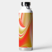 Liefde en Goud Abstract 3D Rainbowart Waterfles (Links)