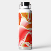 Liefde en Goud Abstract 3D Rainbowart Waterfles (Achterkant)