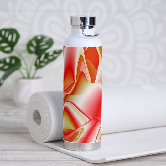 Liefde en Goud Abstract 3D Rainbowart Waterfles (Yoga)