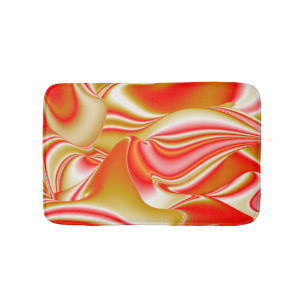 Liefde en Goud Abstracte 3D Regenboogkunst Badmat