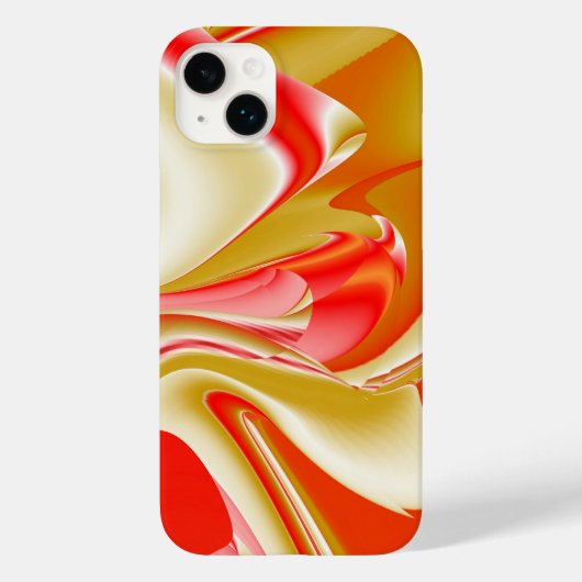Liefde en Goud Abstracte 3D Regenboogkunst Case-Mate iPhone Case (Achterkant)