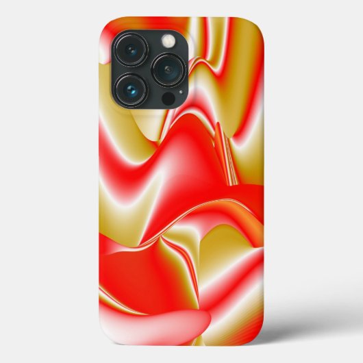 Liefde en Goud Abstracte 3D Regenboogkunst Case-Mate iPhone Case (Achterkant)