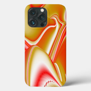 Liefde en Goud Abstracte 3D Regenboogkunst Case-Mate iPhone Case
