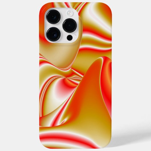 Liefde en Goud Abstracte 3D Regenboogkunst Case-Mate iPhone Case (Achterkant)