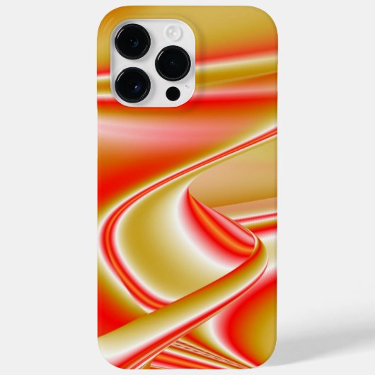 Liefde en Goud Abstracte 3D Regenboogkunst Case-Mate iPhone Case (Achterkant)