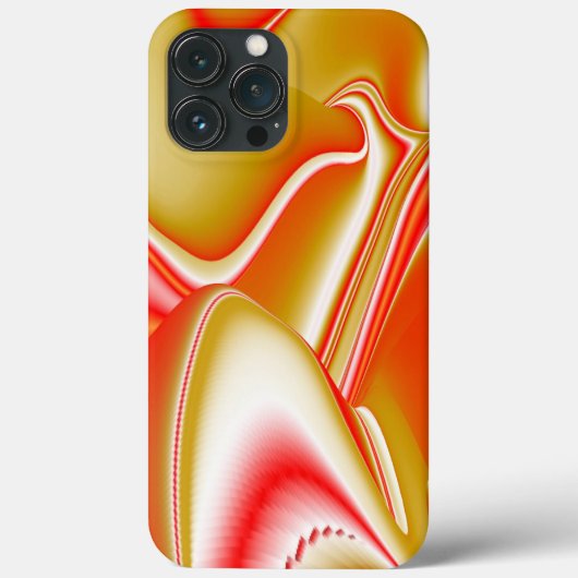 Liefde en Goud Abstracte 3D Regenboogkunst Case-Mate iPhone Case (Achterkant)