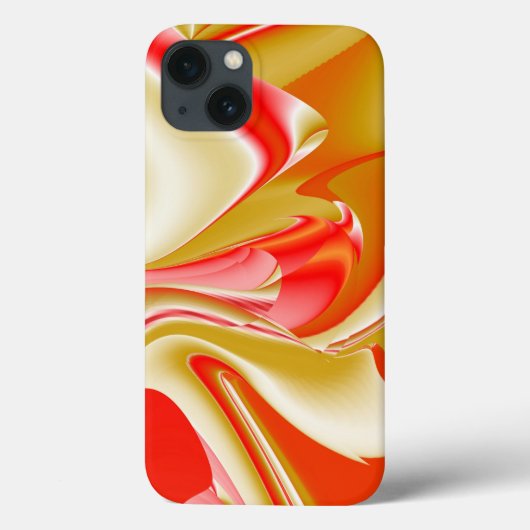Liefde en Goud Abstracte 3D Regenboogkunst Case-Mate iPhone Case (Achterkant)