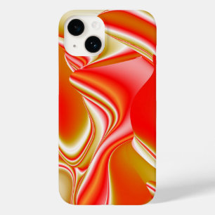 Liefde en Goud Abstracte 3D Regenboogkunst Case-Mate iPhone 14 Hoesje