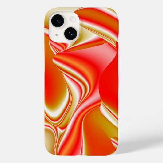 Liefde en Goud Abstracte 3D Regenboogkunst Case-Mate iPhone Case (Achterkant)