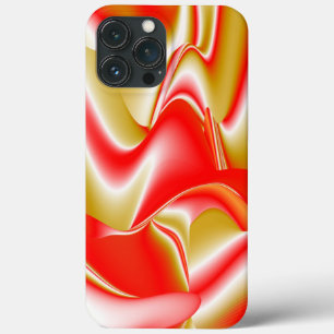 Liefde en Goud Abstracte 3D Regenboogkunst Case-Mate iPhone Case