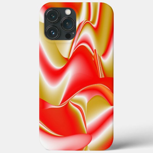 Liefde en Goud Abstracte 3D Regenboogkunst Case-Mate iPhone Case (Achterkant)