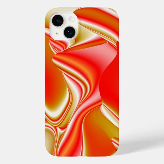 Liefde en Goud Abstracte 3D Regenboogkunst Case-Mate iPhone Case (Achterkant)