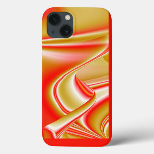 Liefde en Goud Abstracte 3D Regenboogkunst Case-Mate iPhone Case