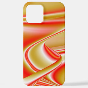 Liefde en Goud Abstracte 3D Regenboogkunst iPhone 12 Pro Max Hoesje