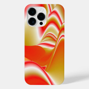 Liefde en Goud Abstracte 3D Regenboogkunst iPhone 14 Pro Max Hoesje