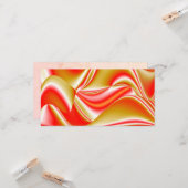 Liefde en Goud Abstracte 3D Regenboogkunst Kaart (Voorkant / Achterkant in situ)