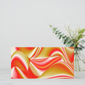 Liefde en Goud Abstracte 3D Regenboogkunst Kaart (Staand voorkant)