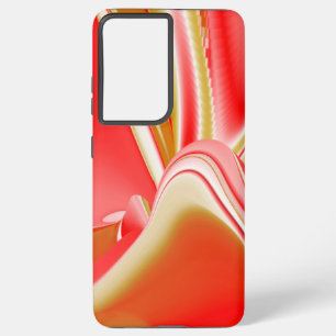 Liefde en Goud Abstracte 3D Regenboogkunst Samsung Galaxy Hoesje