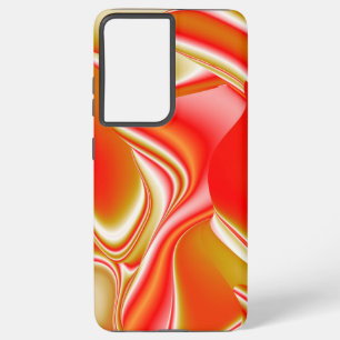 Liefde en Goud Abstracte 3D Regenboogkunst Samsung Galaxy Hoesje