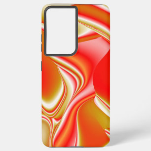 Liefde en Goud Abstracte 3D Regenboogkunst Samsung Galaxy Hoesje
