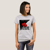 Liefde en haat, Inspirerend moderne quote T-shirt (Voorkant volledig)
